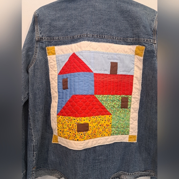 OOAK🪽Whisk me away - Vintage Quilt Patchwork Denim - Picture 3 of 6